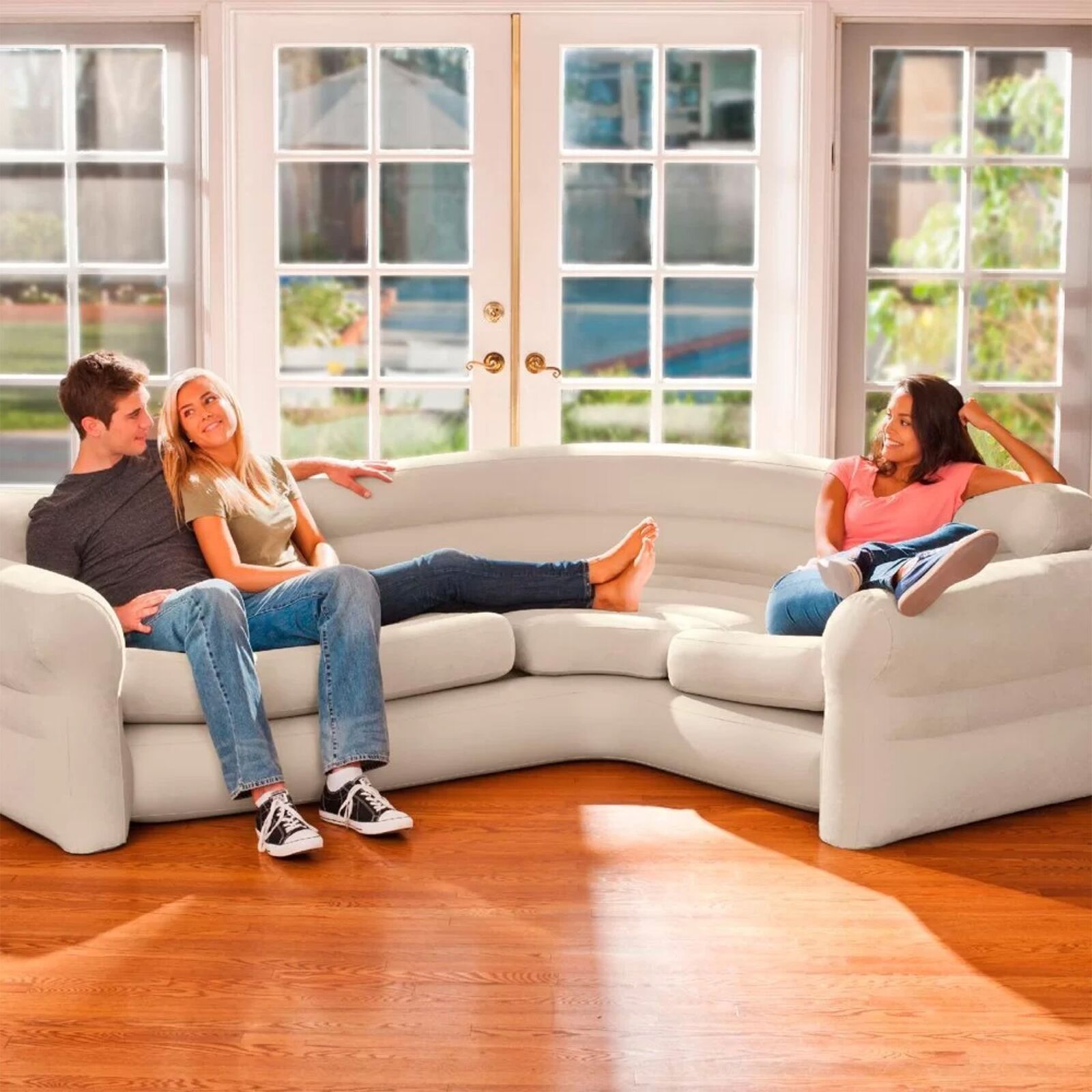 Intex Corner Sofa Inflatable Couch - L-Shaped Corner Sofa Price