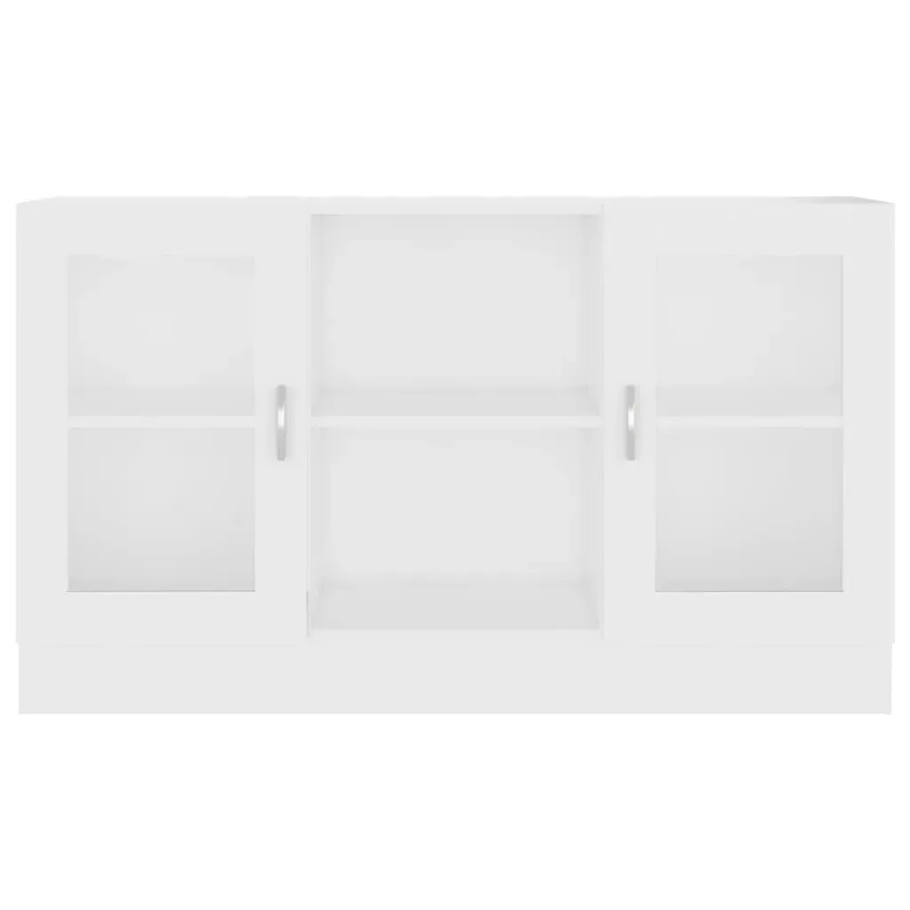 Vitrine Cabinet White 120x30.5x70 cm Engineered Wood Price
