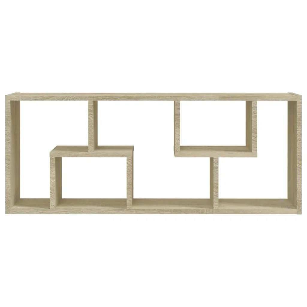 Wall Shelf Sonoma Oak 36x16x90 cm Engineered Wood Price