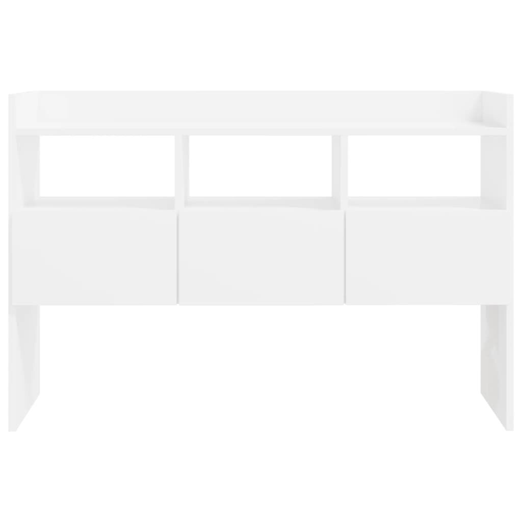 Sideboard High Gloss White 105x30x70 cm Engineered Wood Price