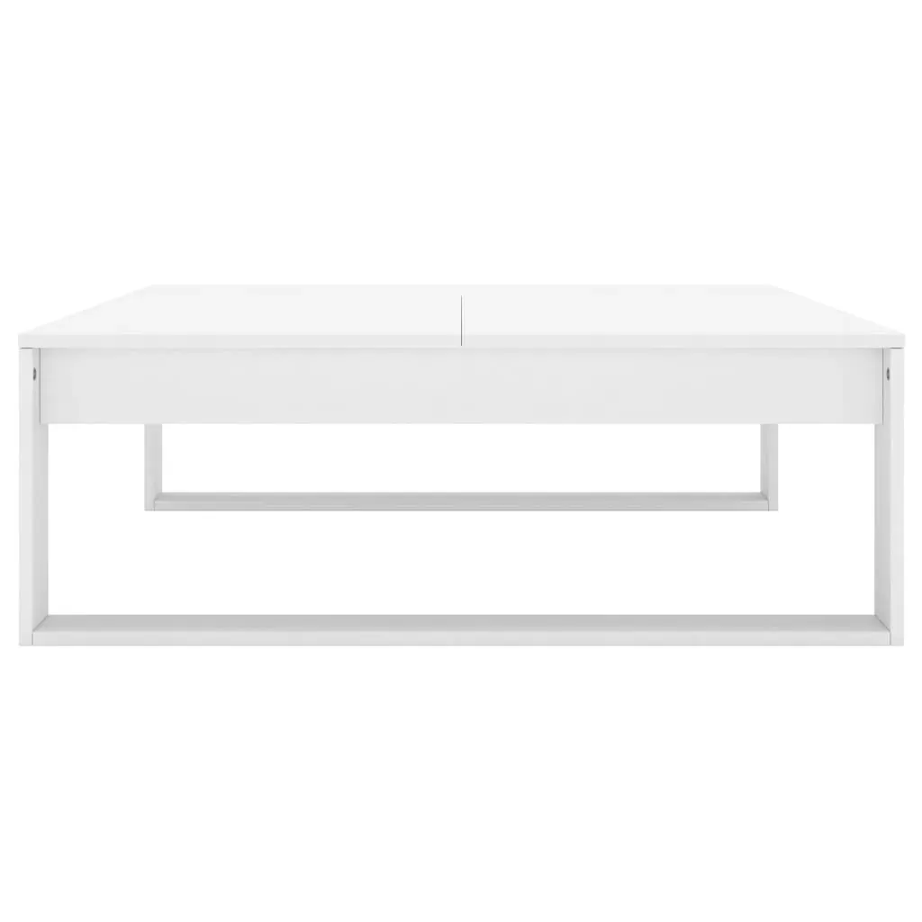 Coffee Table White 100x100x35 cm Engineered Wood Price