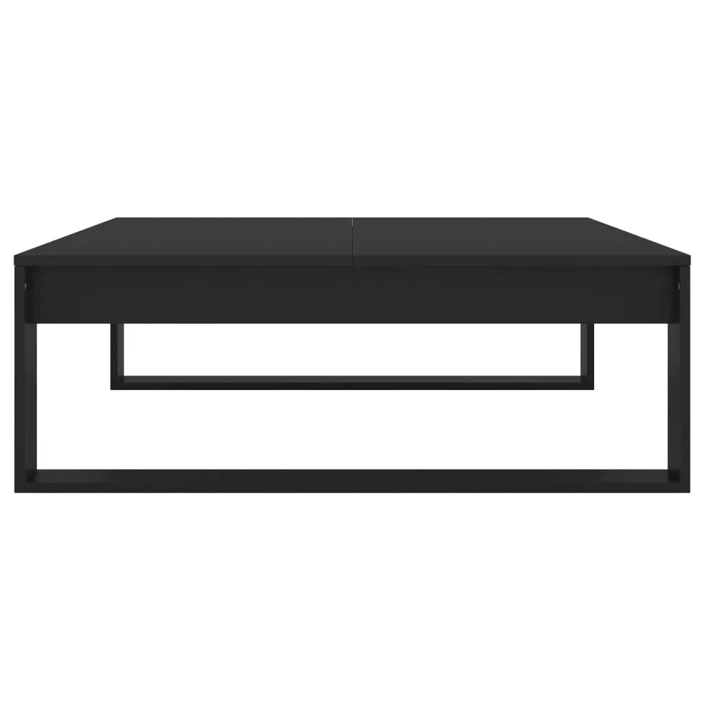 Coffee Table Black 100x100x35 cm Engineered Wood Price