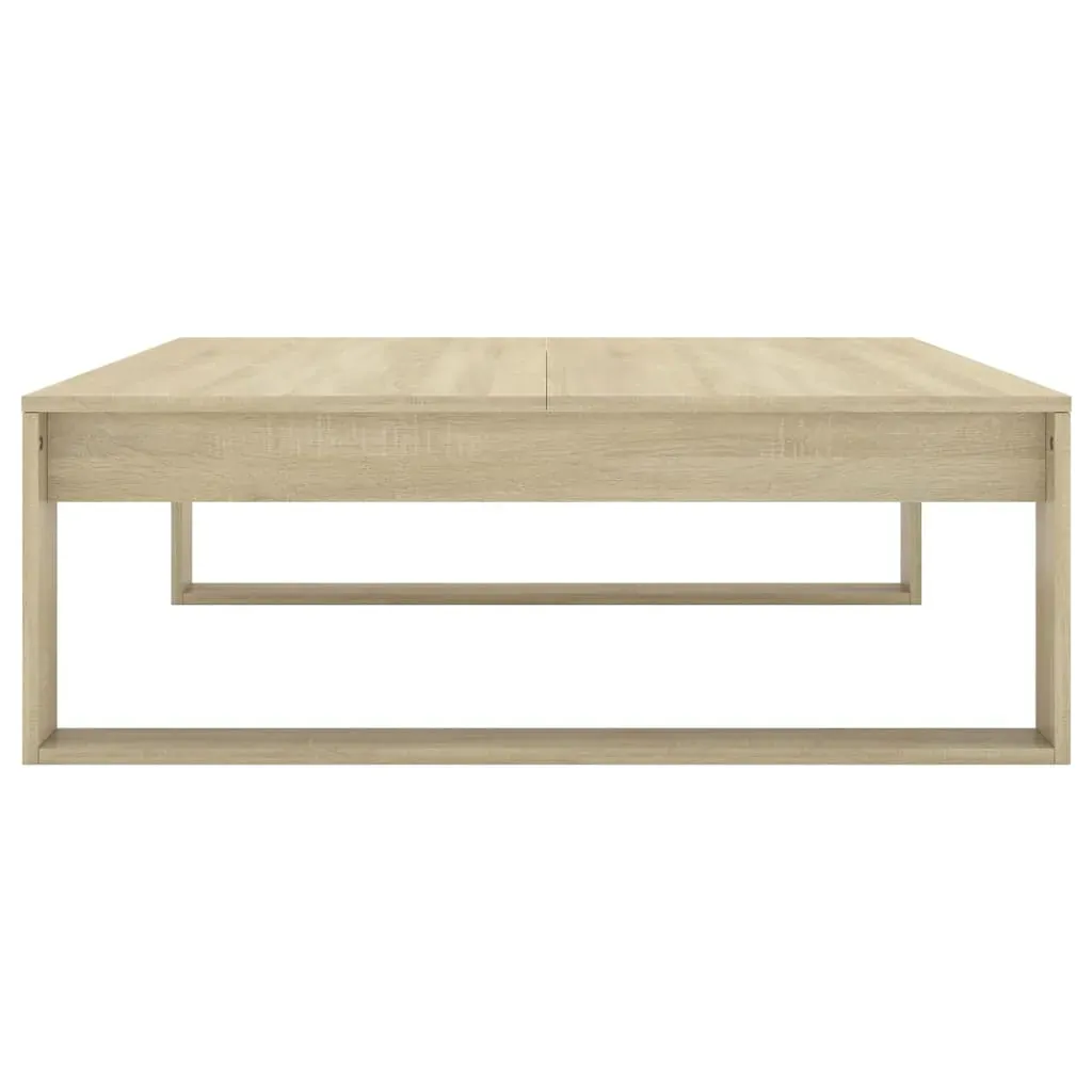 Coffee Table Sonoma Oak 100x100x35 cm Engineered Wood Price