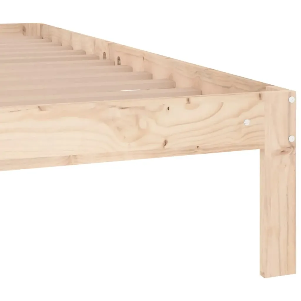 Bed Frame without Mattress Solid Wood 150x200 cm Price
