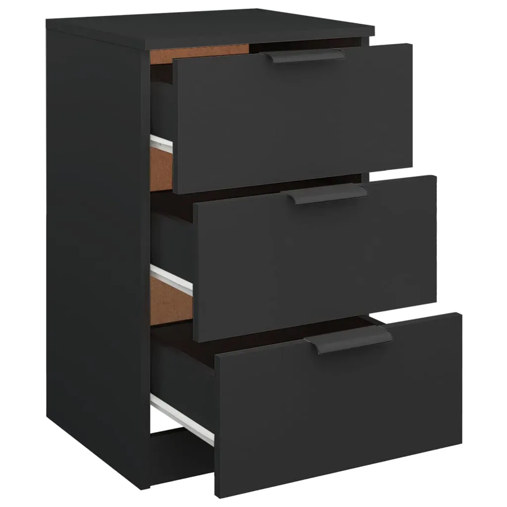 Bedside Cabinets 2 pcs Black 40x36x65 cm Price