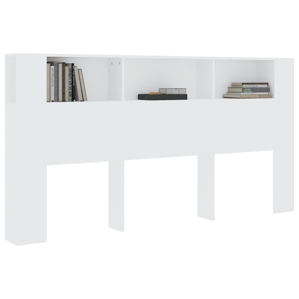 Headboard Cabinet White 200 cm Price