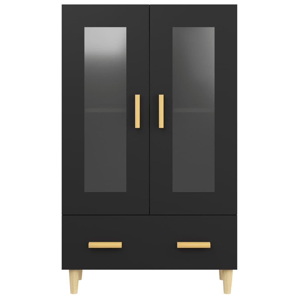 Highboard Black 70x31x115 cm Engineered Wood Price