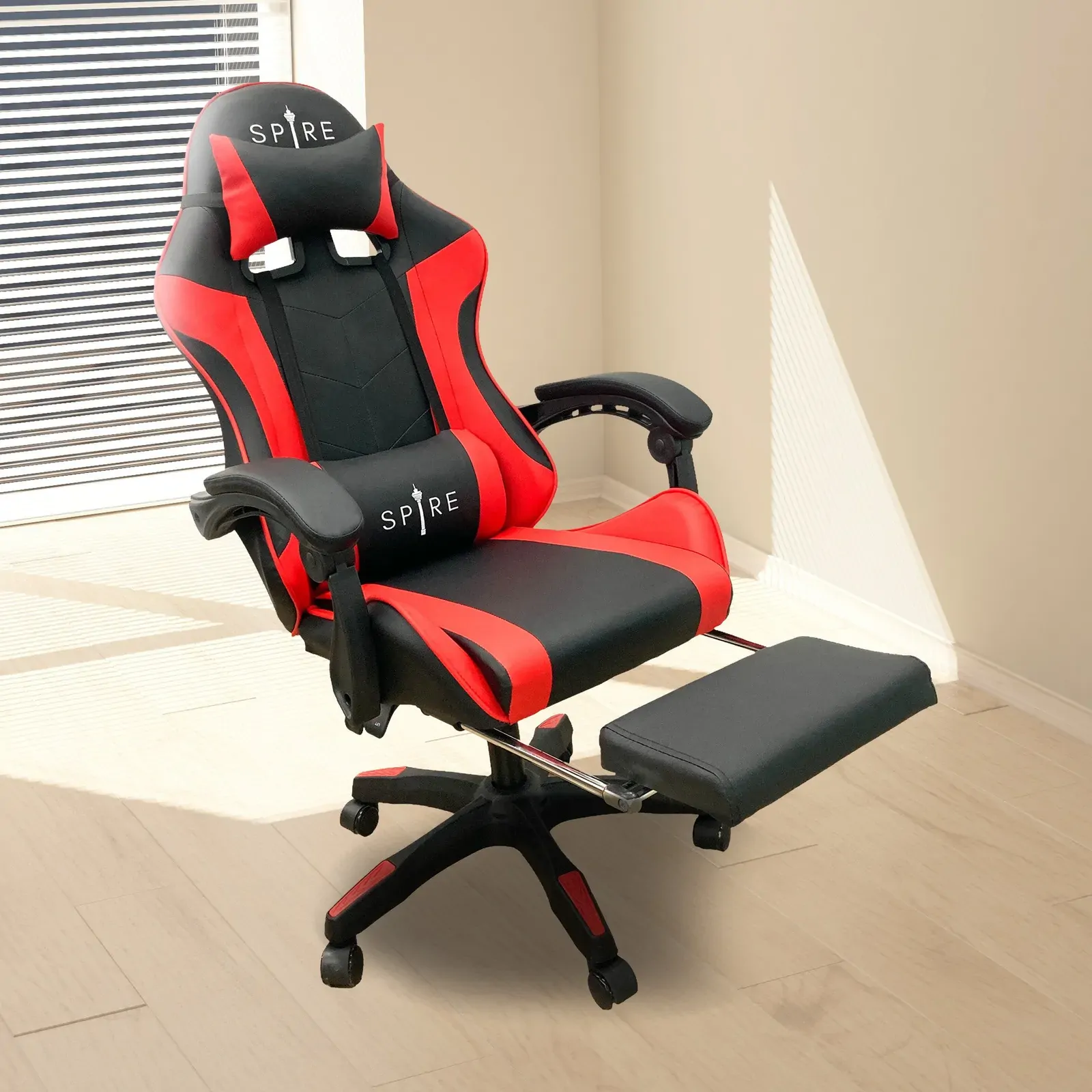 Spire Zinc Adjustable Gaming/Office Chair - Red and Black Price