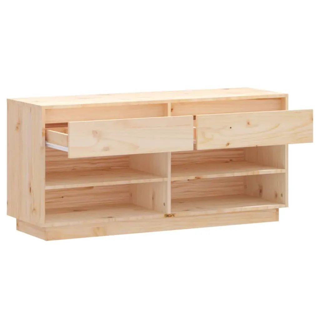 Shoe Cabinet 110x34x52 cm Solid Wood Pine Price