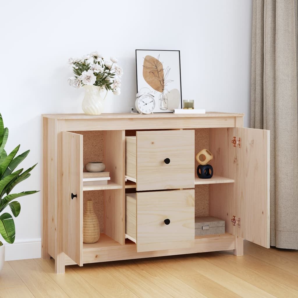 Sideboard 100x35x74 cm Solid Wood Pine Price