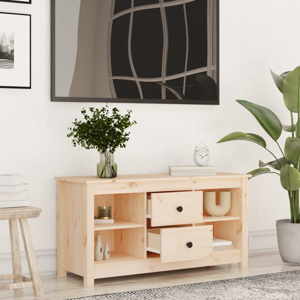 TV Cabinet 103x36.5x52 cm Solid Wood Pine Price