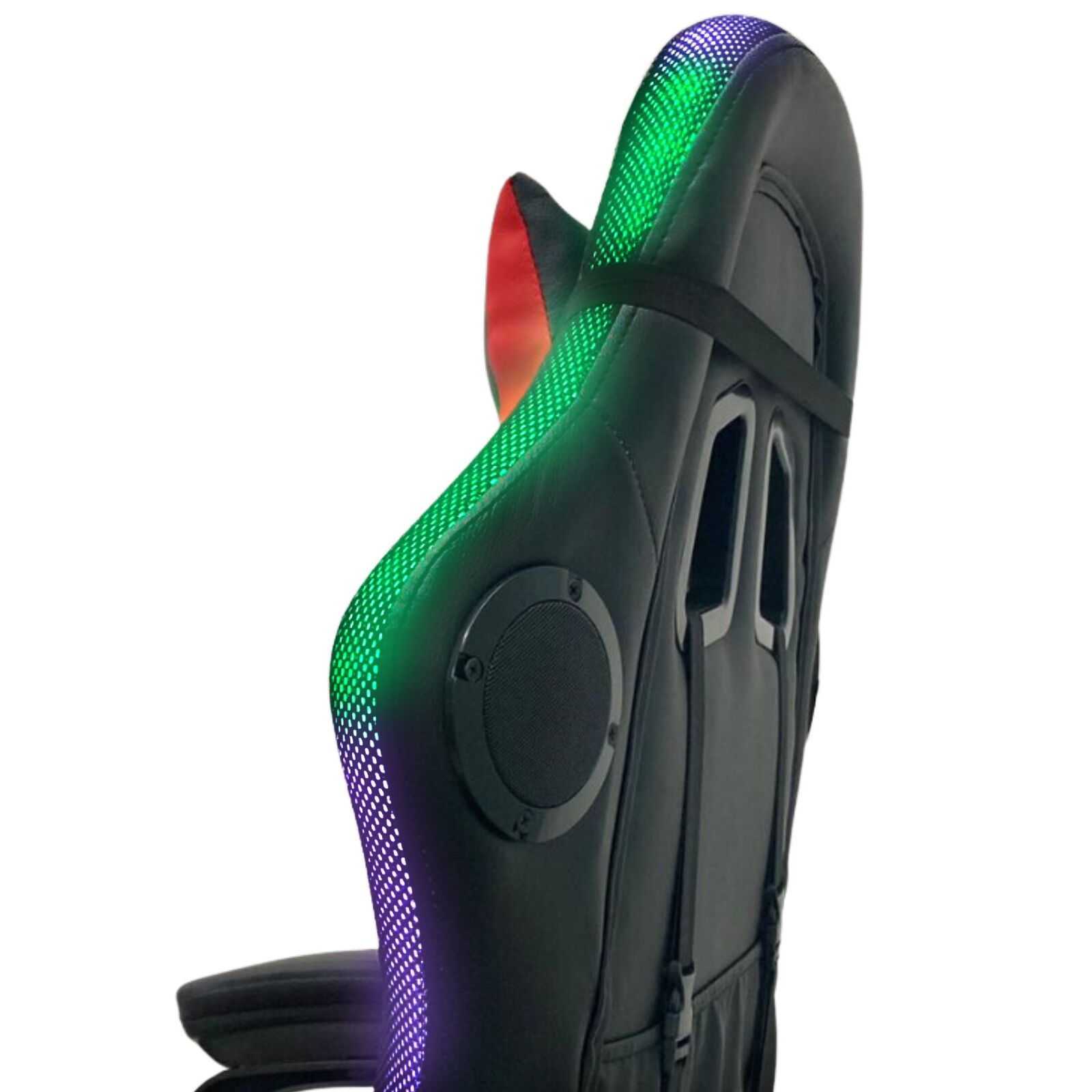 Spire Onyx LED Massage Gaming Chair - Red and Black Price