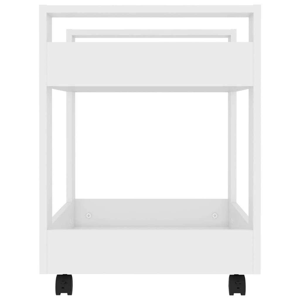 Desk Trolley White 60x45x60 cm Engineered Wood Price