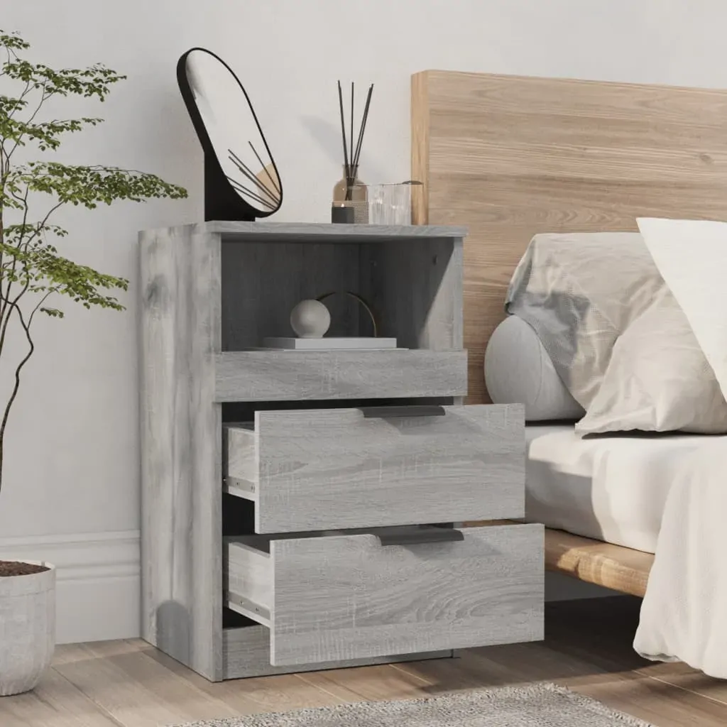 Bedside Cabinet Grey Sonoma Engineered Wood Price