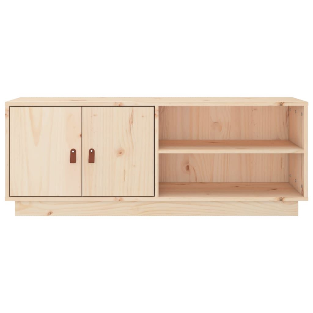 TV Cabinet 105x34x40 cm Solid Wood Pine Price