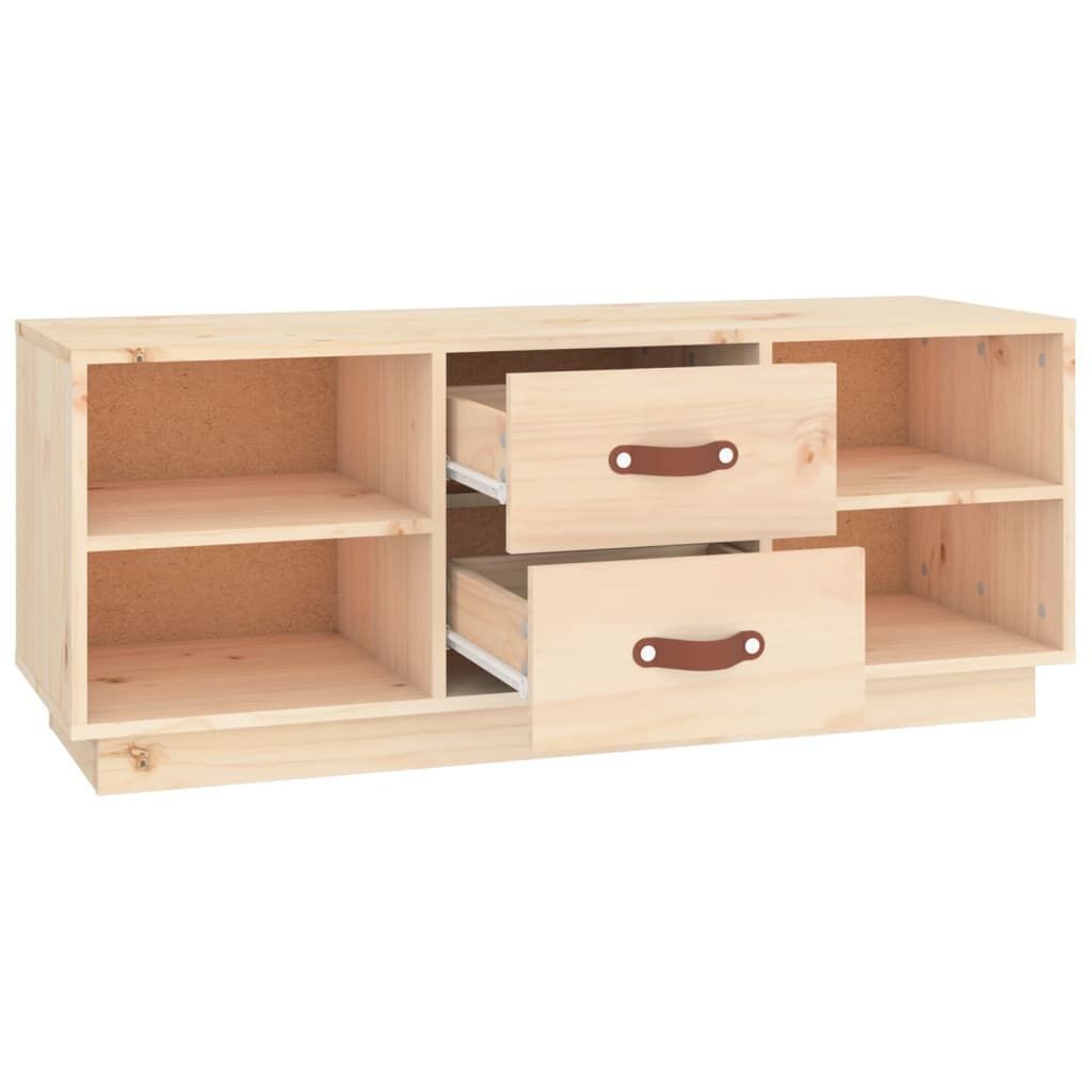 TV Cabinet 100x34x40 cm Solid Wood Pine Price