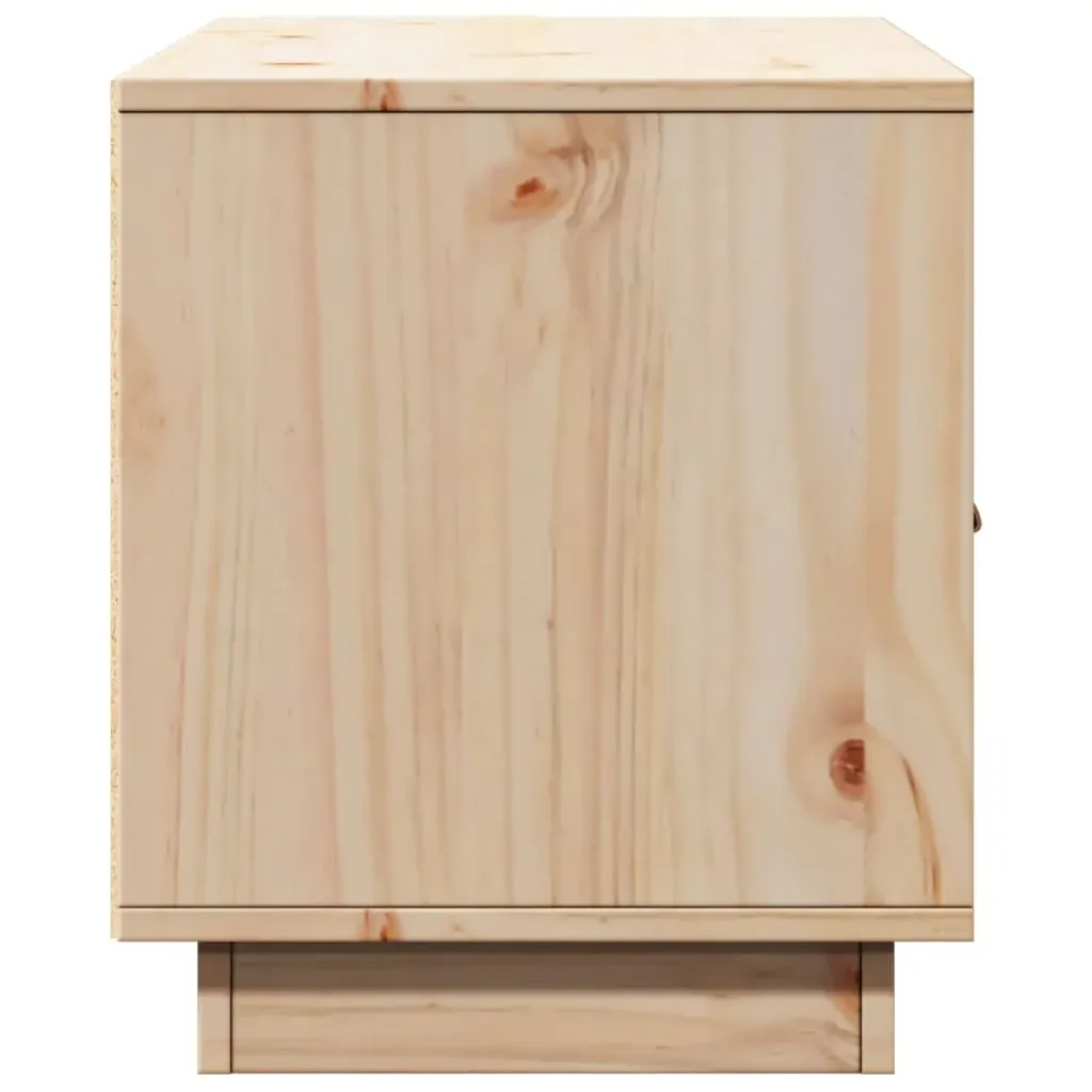 TV Cabinet 80x34x40 cm Solid Wood Pine Price