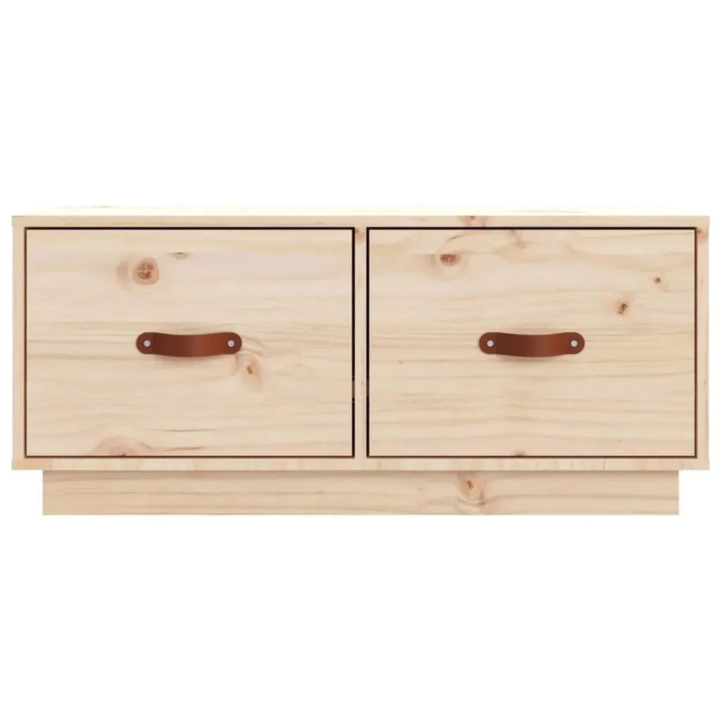 TV Cabinet 80x34x35 cm Solid Wood Pine Price