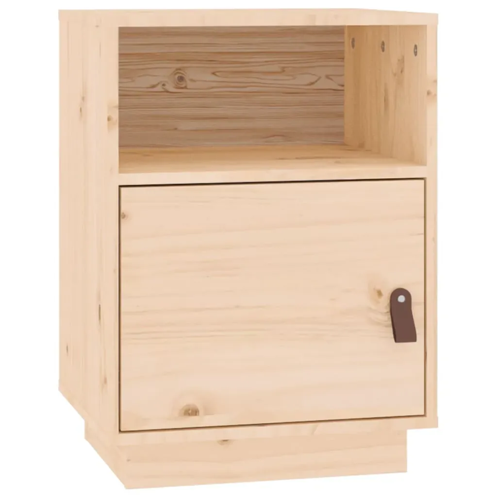Bedside Cabinets 2 pcs 40x34x55 cm Solid Wood Pine Price