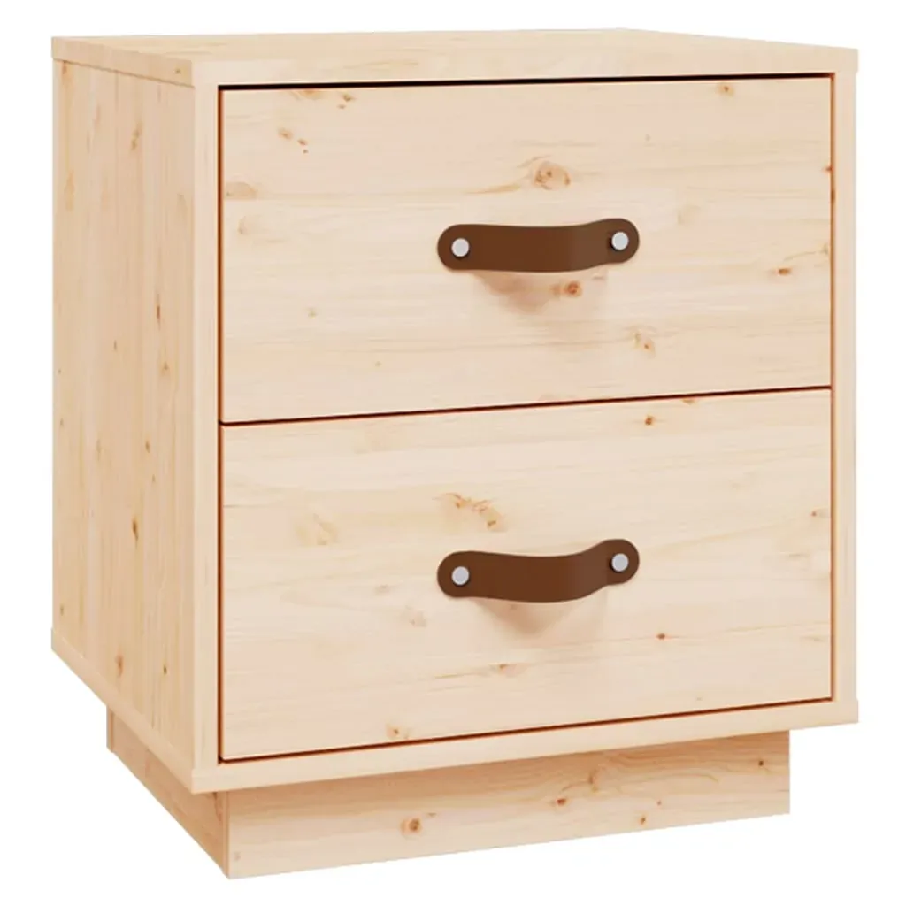 Bedside Cabinets 2 pcs 40x34x45 cm Solid Wood Pine Price