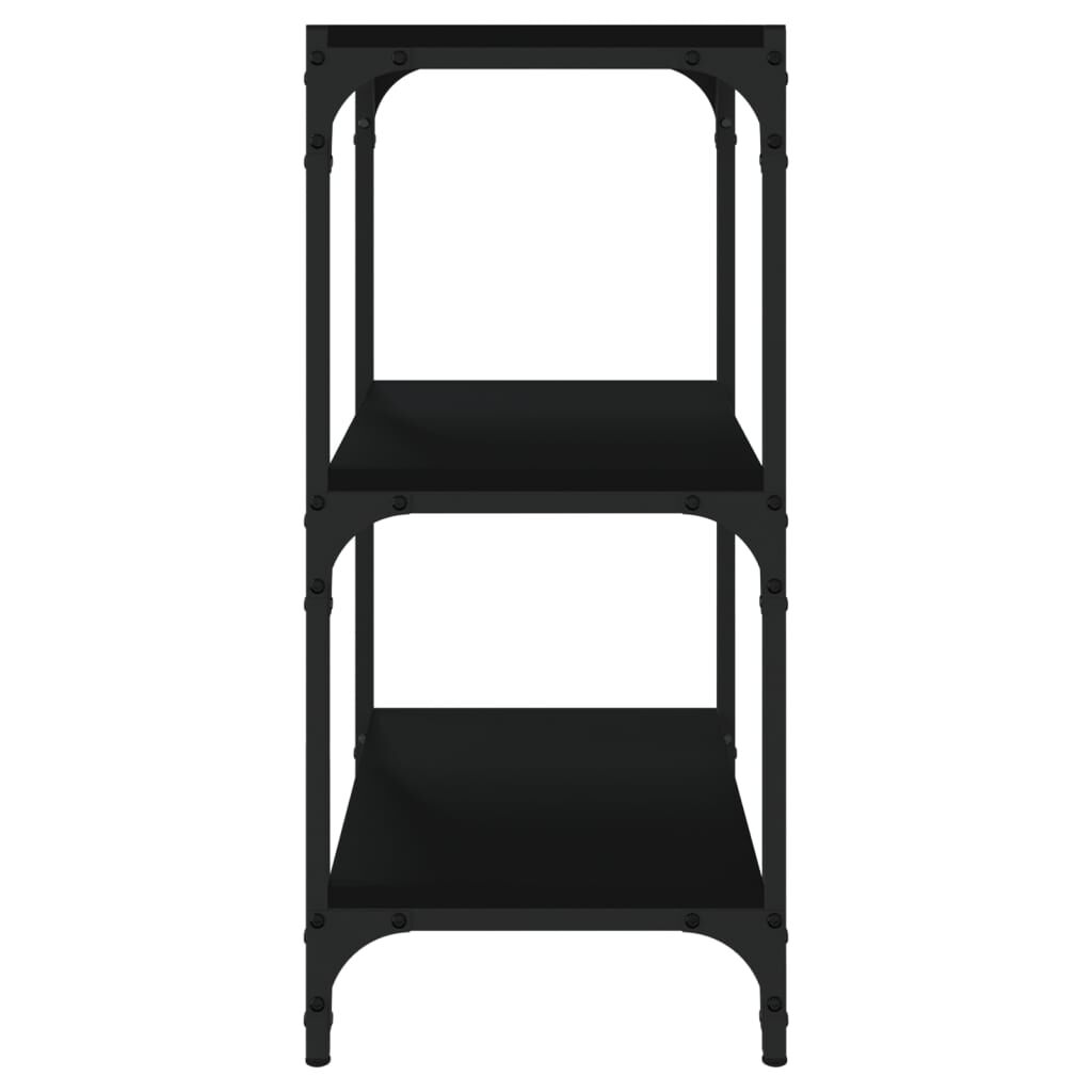 Book Cabinet Black 40x33x70.5 cm Engineered Wood and Steel Price