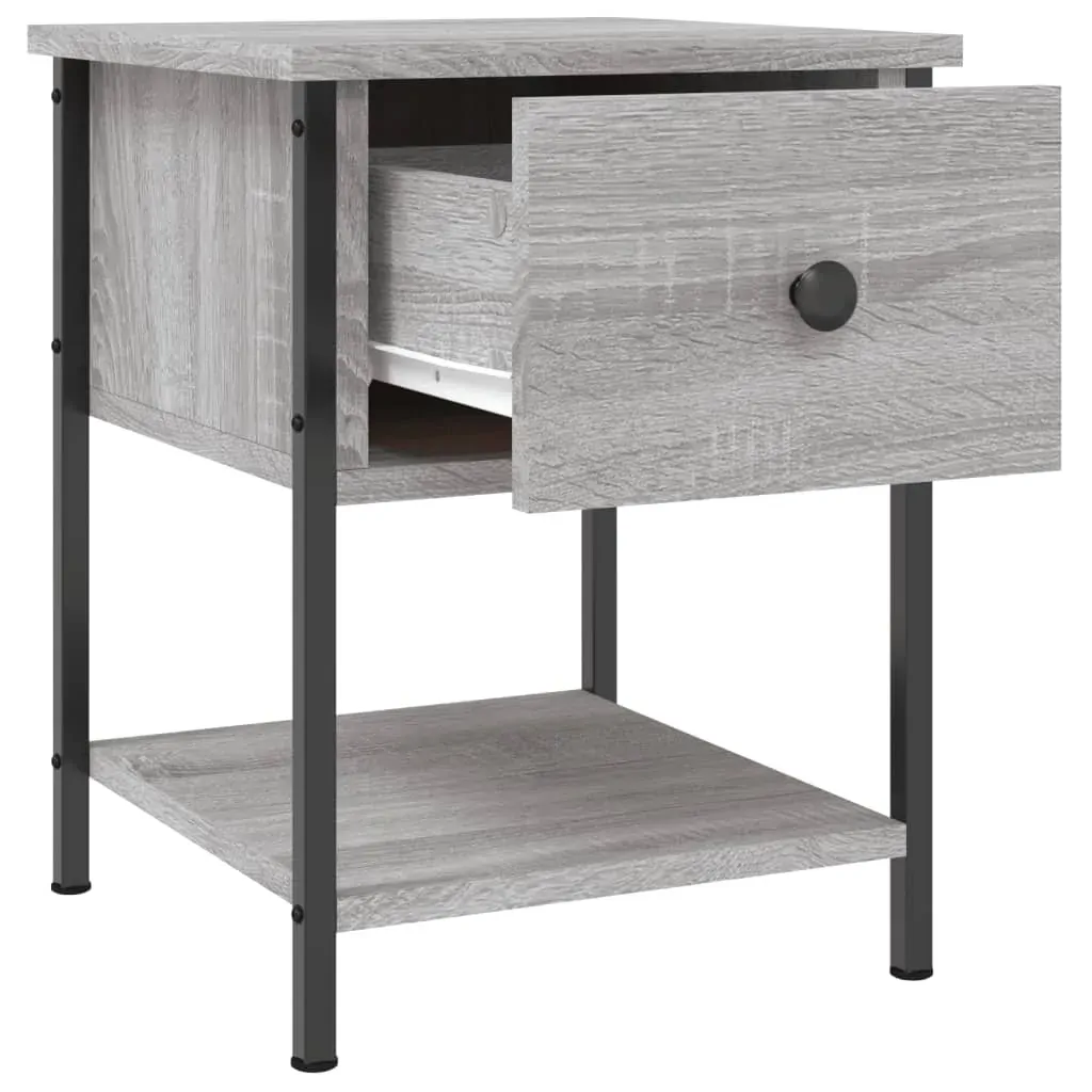 Bedside Tables 2 pcs Grey Sonoma 34x35.5x45 cm Engineered Wood Price