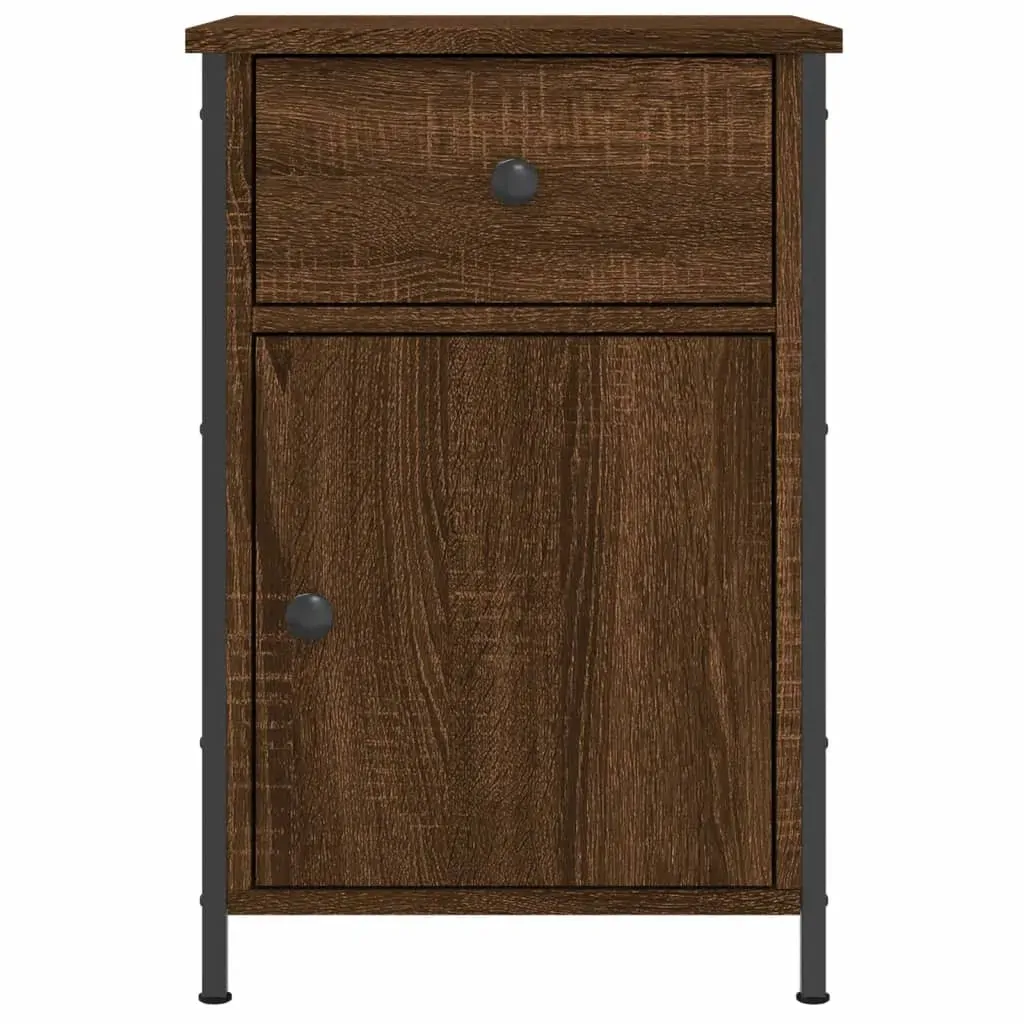 Bedside Cabinets 2 pcs Brown Oak 40x42x60 cm Engineered Wood Price