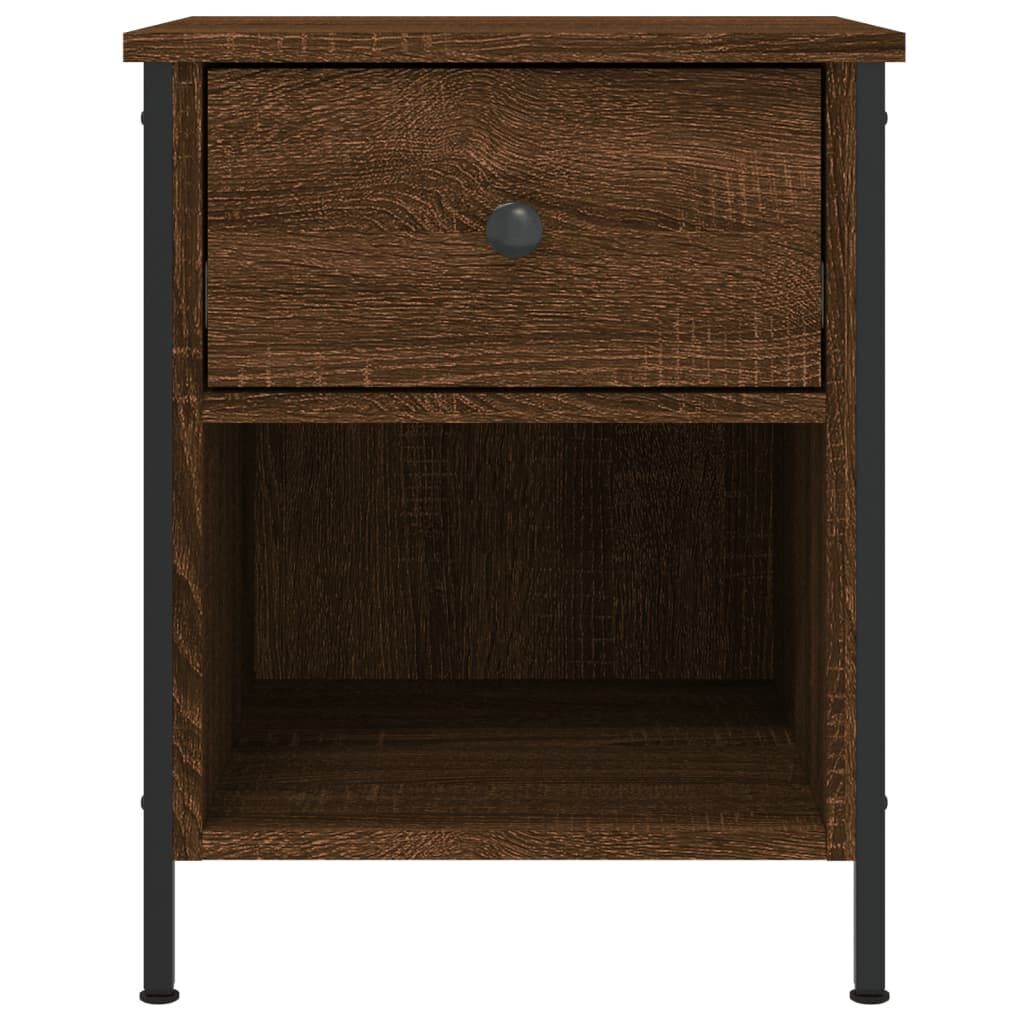 Bedside Cabinets 2 pcs Brown Oak 40x42x50 cm Engineered Wood Price