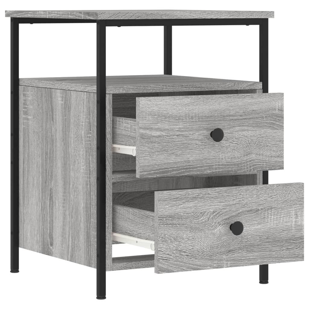 Bedside Cabinets 2 pcs Grey Sonoma 44x45x60 cm Engineered Wood Price