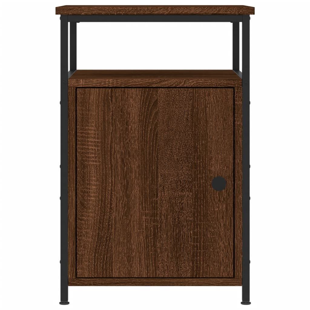 Bedside Cabinets 2 pcs Brown Oak 40x42x60 cm Engineered Wood Price