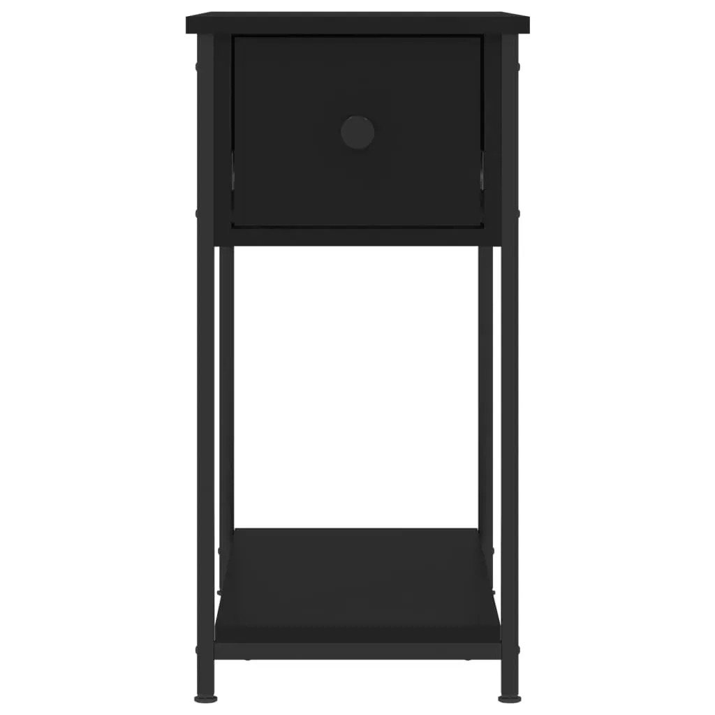 Bedside Cabinets 2 pcs Black 30x60x60 cm Engineered Wood Price