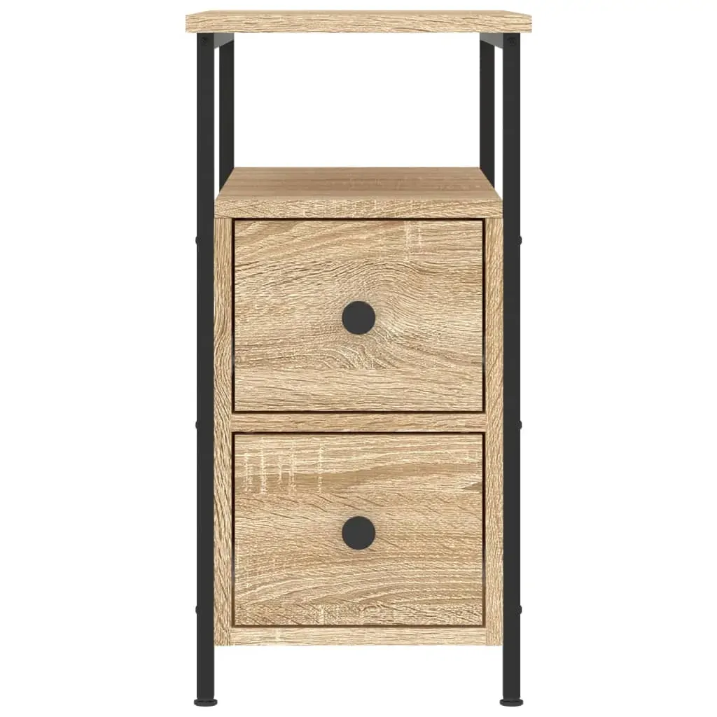 Bedside Cabinets 2 pcs Sonoma Oak 30x60x60 cm Engineered Wood Price