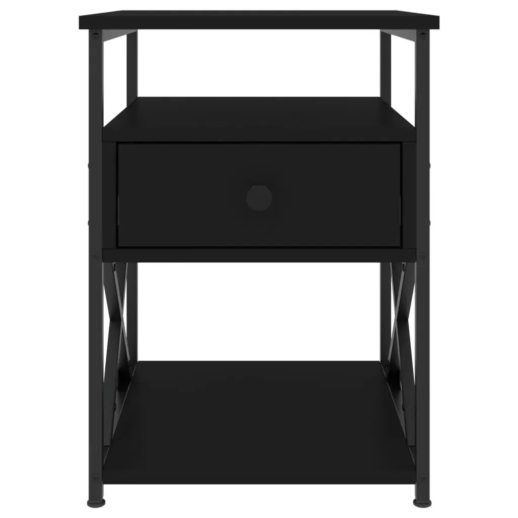Bedside Cabinets 2 pcs Black 40x42x55 cm Engineered Wood Price