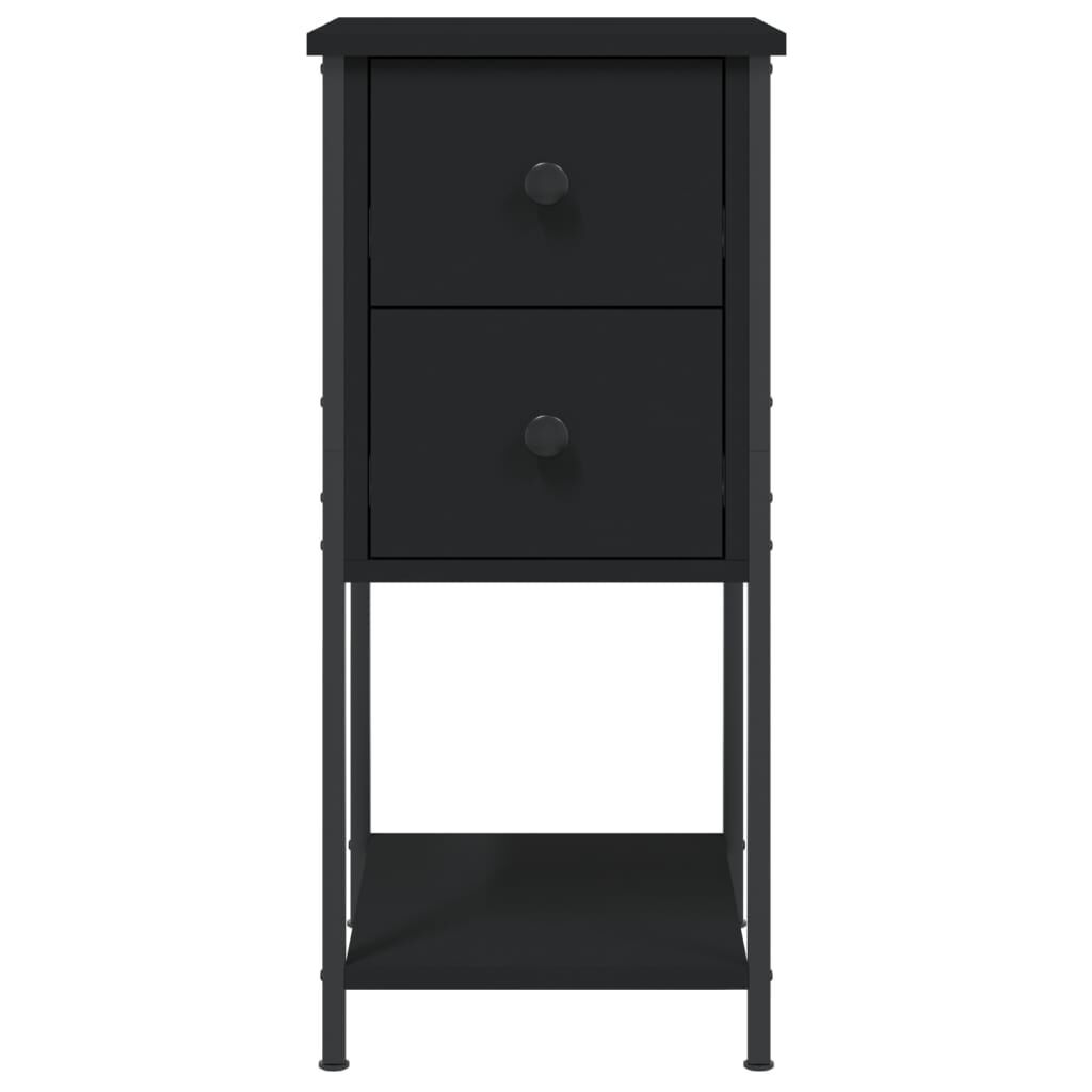 Bedside Cabinets 2 pcs Black 32x42x70 cm Engineered Wood Price