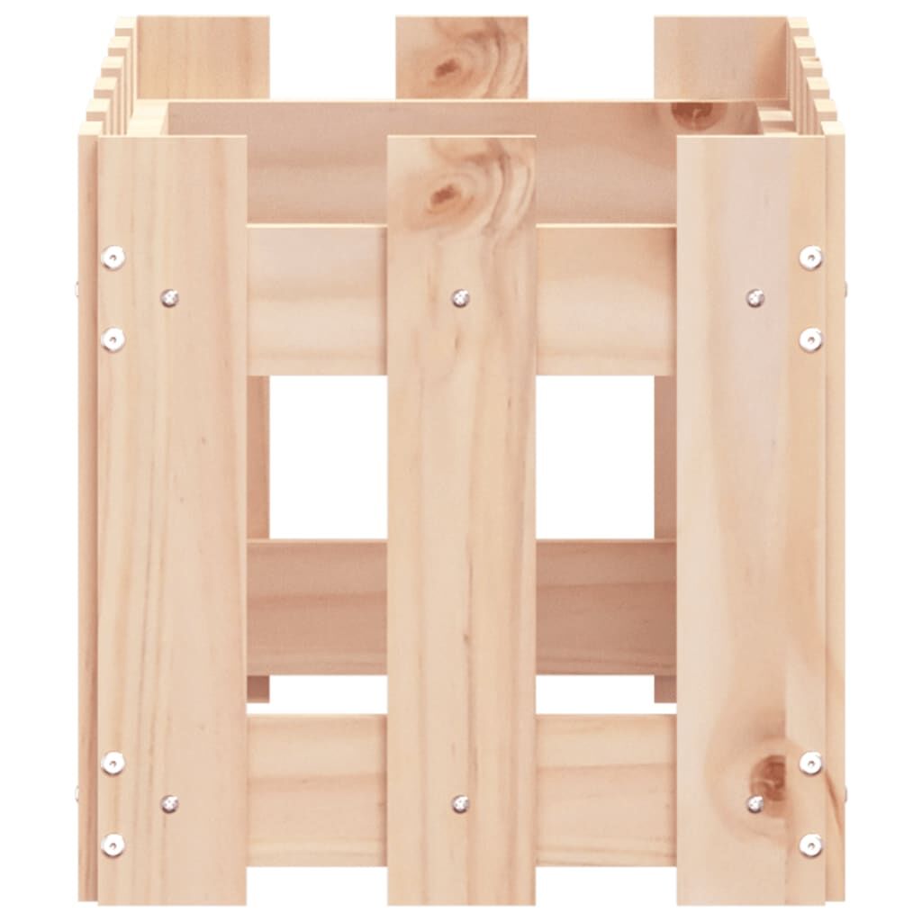 Garden Planter with Fence Design 60x30x30 cm Solid Wood Pine Price