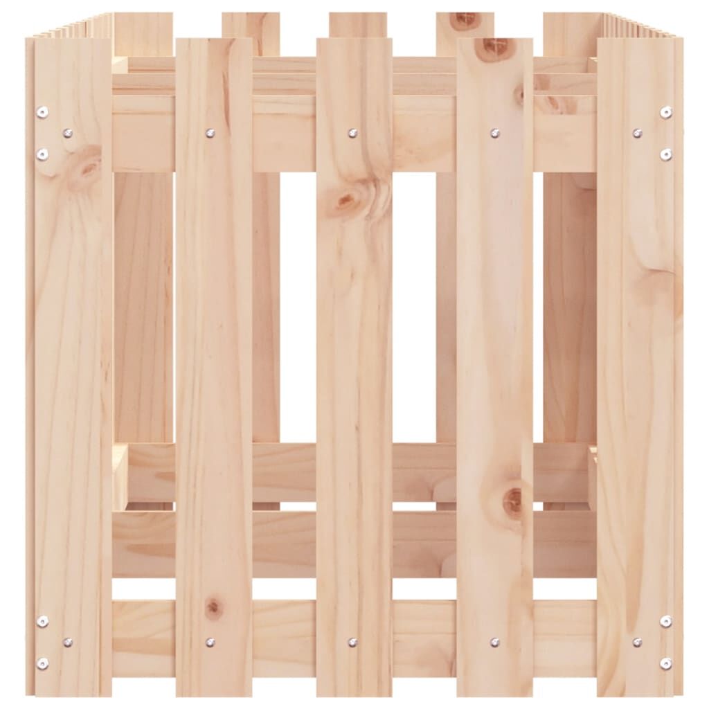 Garden Raised Bed with Fence Design 150x50x50 cm Solid Wood Pine Price