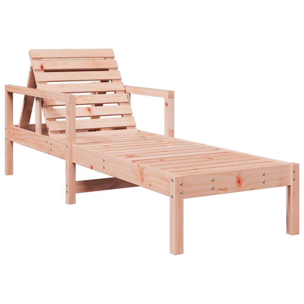 Sun Lounger 199.5x62x55 cm Solid Wood Douglas Price