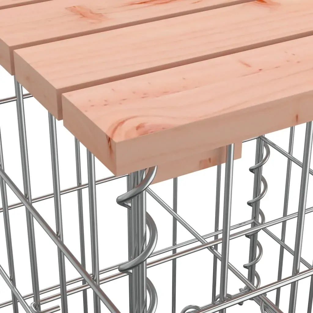 Garden Bench Gabion Design 100x102x72 cm Solid Wood Douglas Price