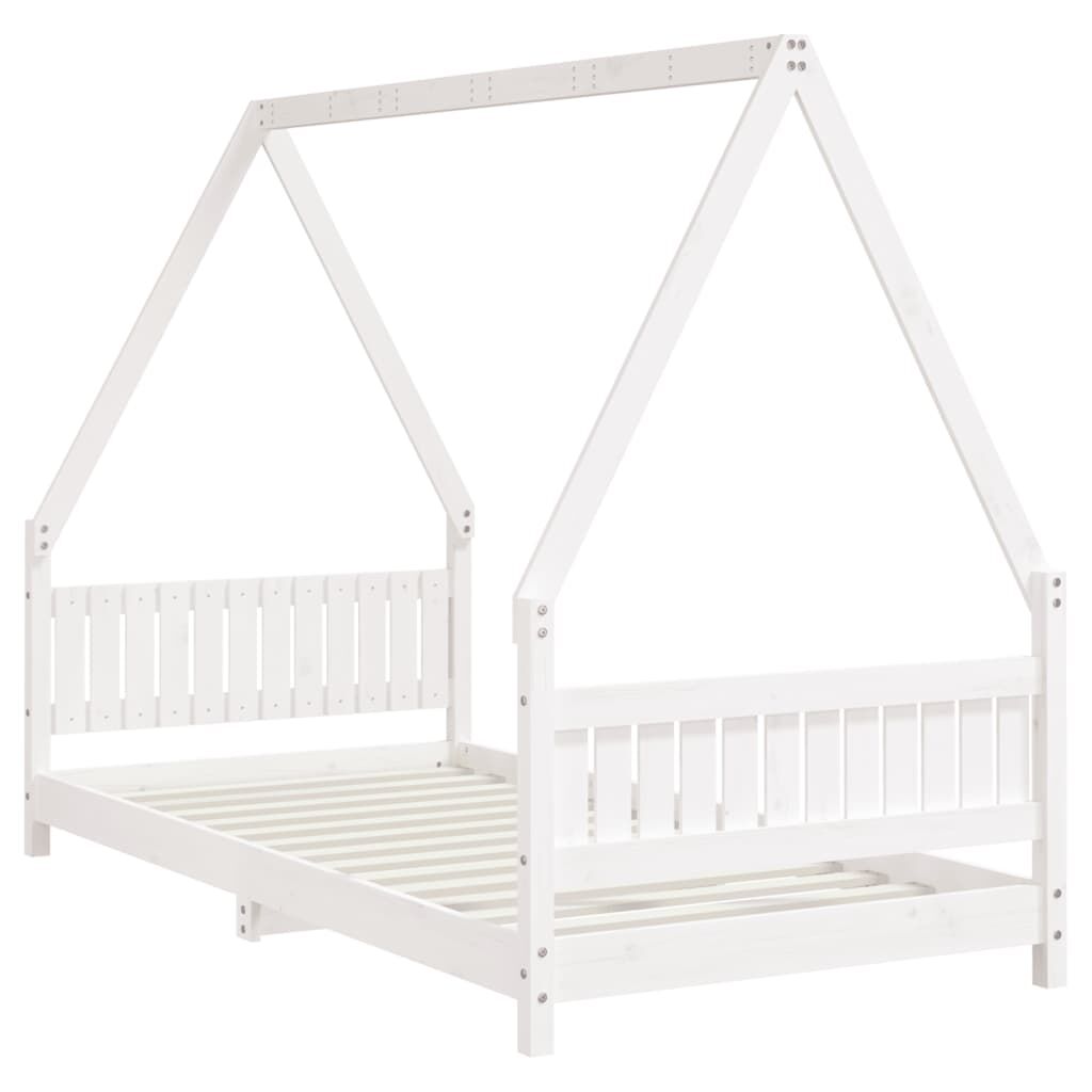 Kids Bed Frame White 90x190 cm Solid Wood Pine Price