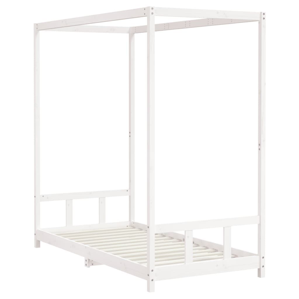 Kids Bed Frame White 90x190 cm Solid Wood Pine Price