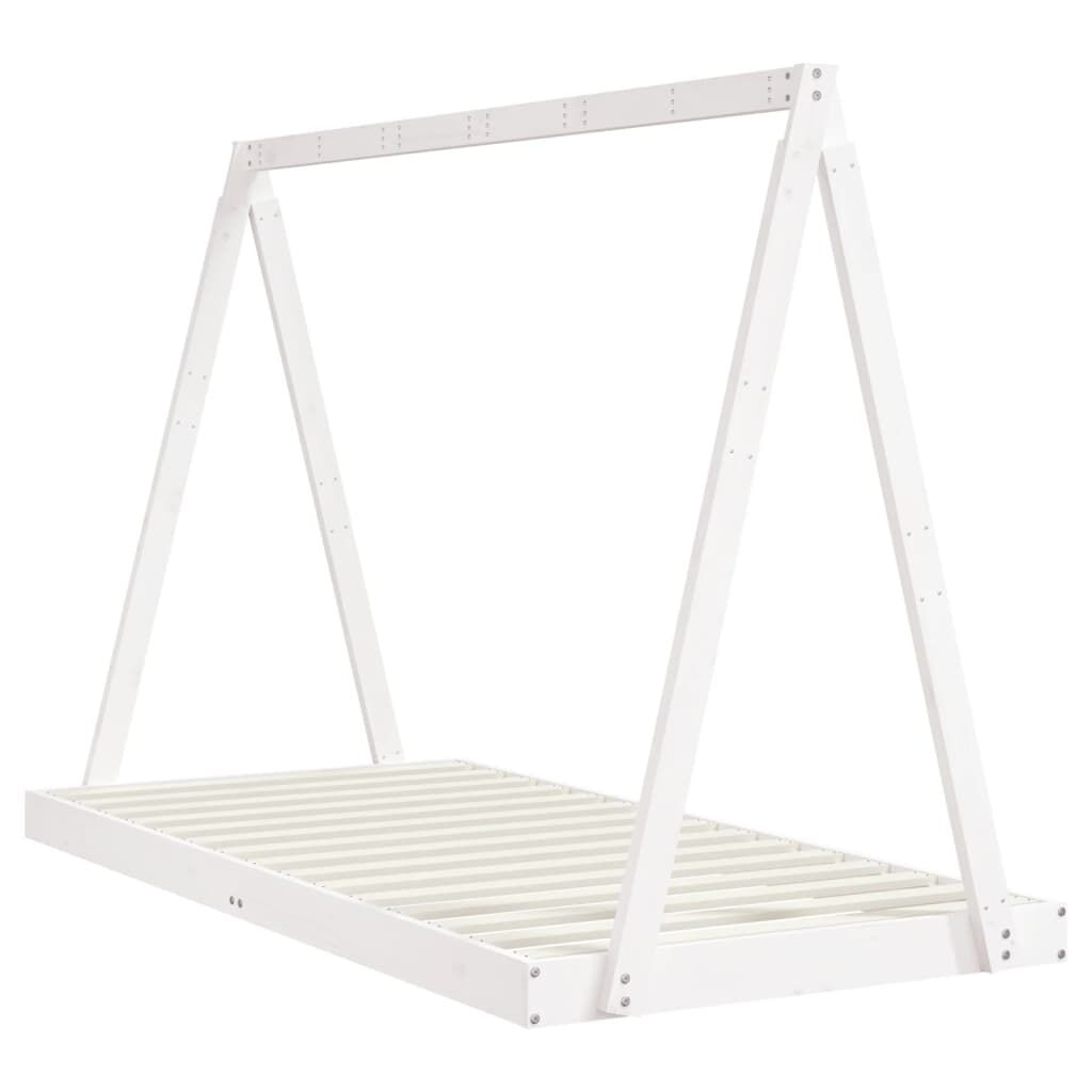 Kids Bed Frame White 90x190 cm Solid Wood Pine Price