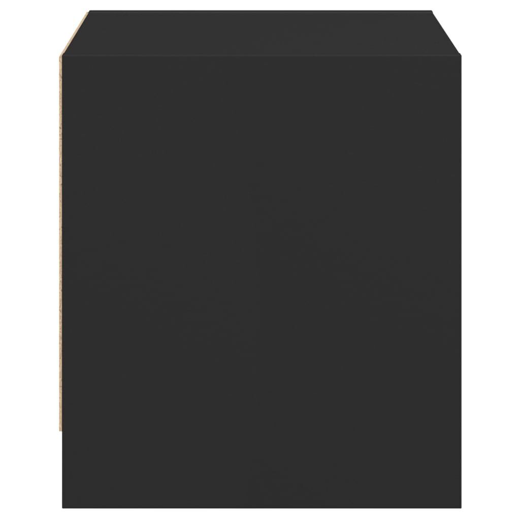 Bedside Cabinet with Glass Door Black 35x37x42 cm Price