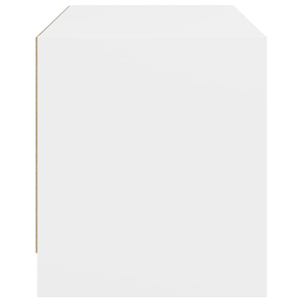 TV Cabinet with Glass Doors White 68x37x42 cm Price