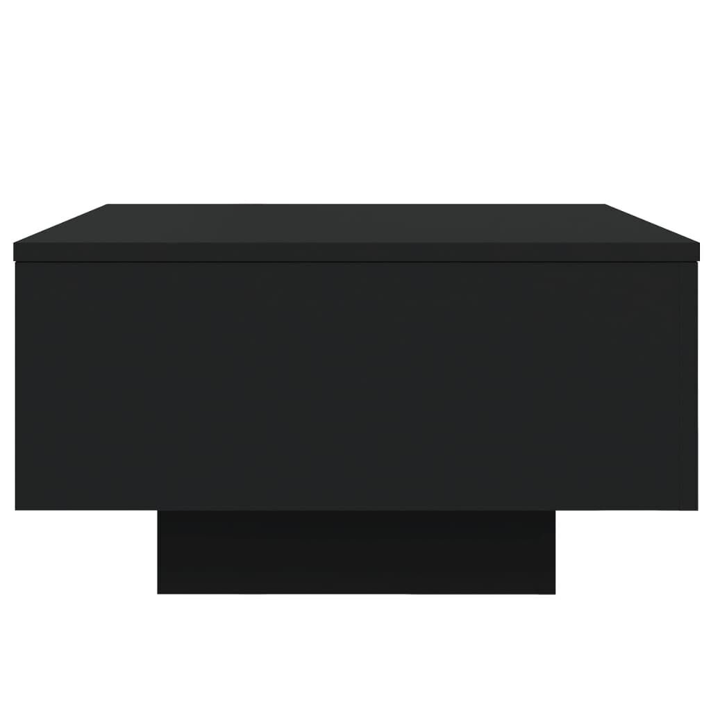 Coffee Table with LED Lights Black 55x55x31 cm Price