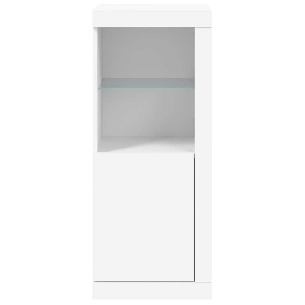 Sideboard with LED Lights White 41x37x100 cm Price