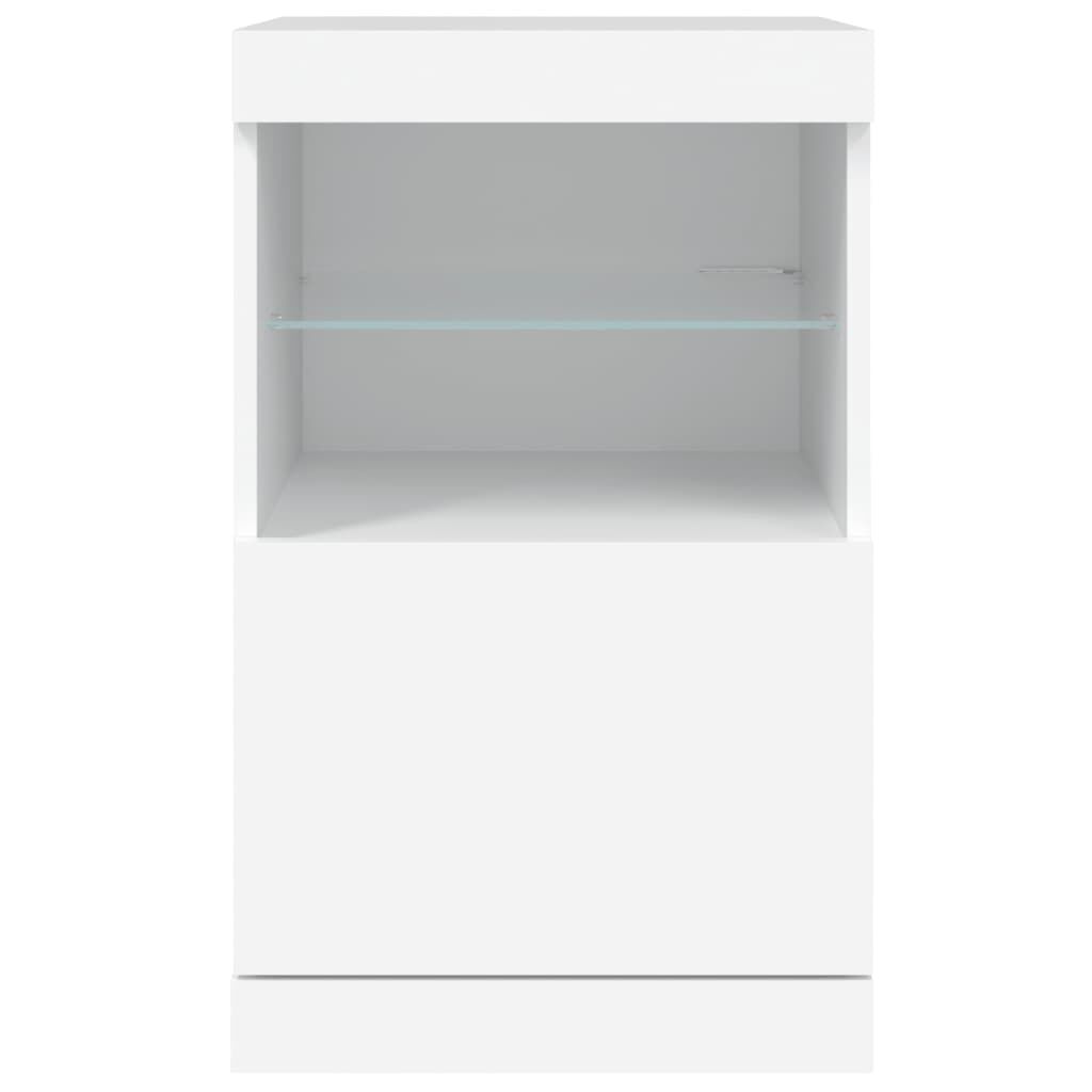 Sideboard with LED Lights White 41x37x67 cm Price