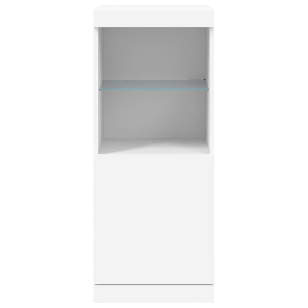 Sideboard with LED Lights White 41x37x100 cm Price