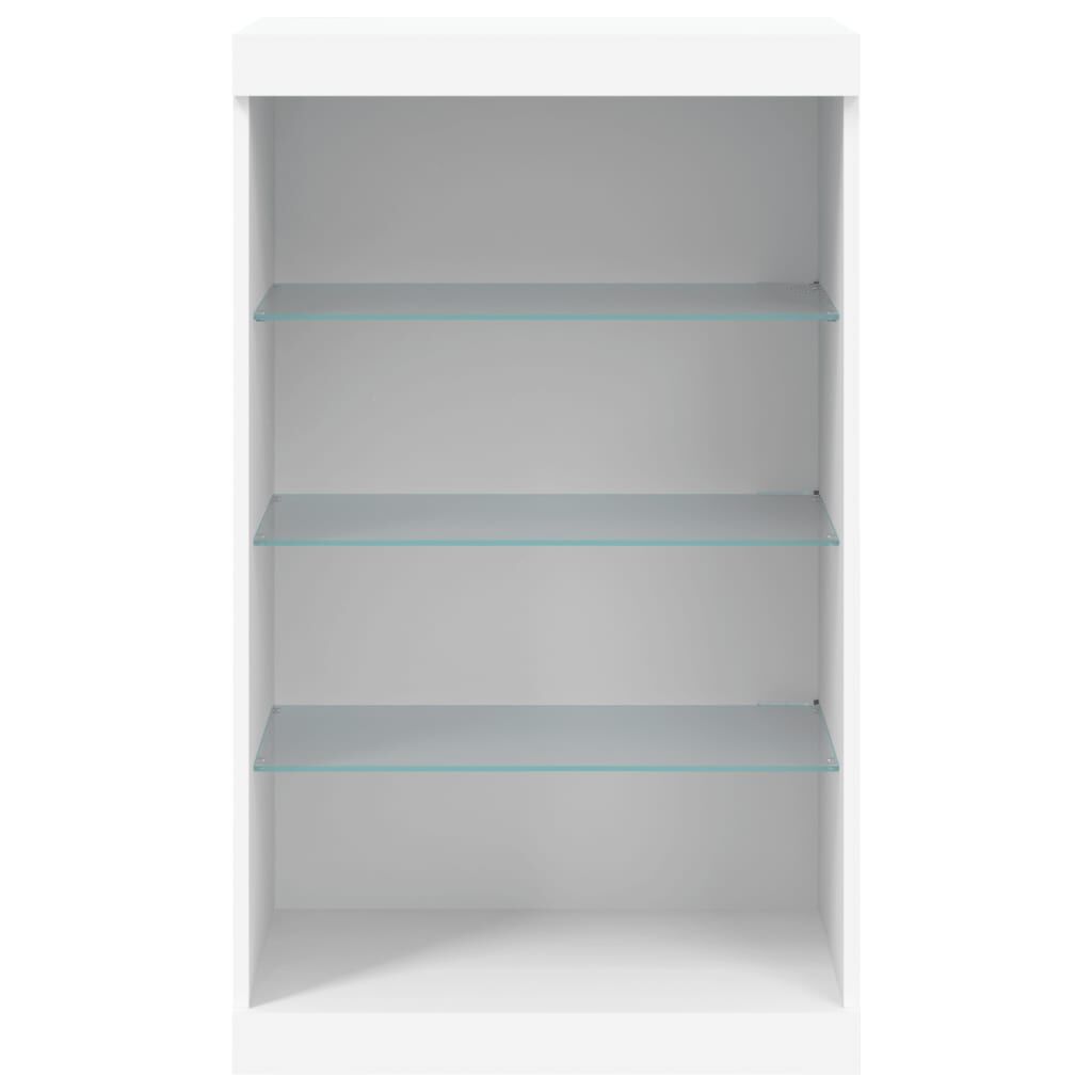 Sideboard with LED Lights White 60.5x37x100 cm Price