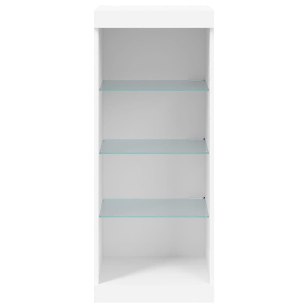 Sideboard with LED Lights White 41x37x100 cm Price