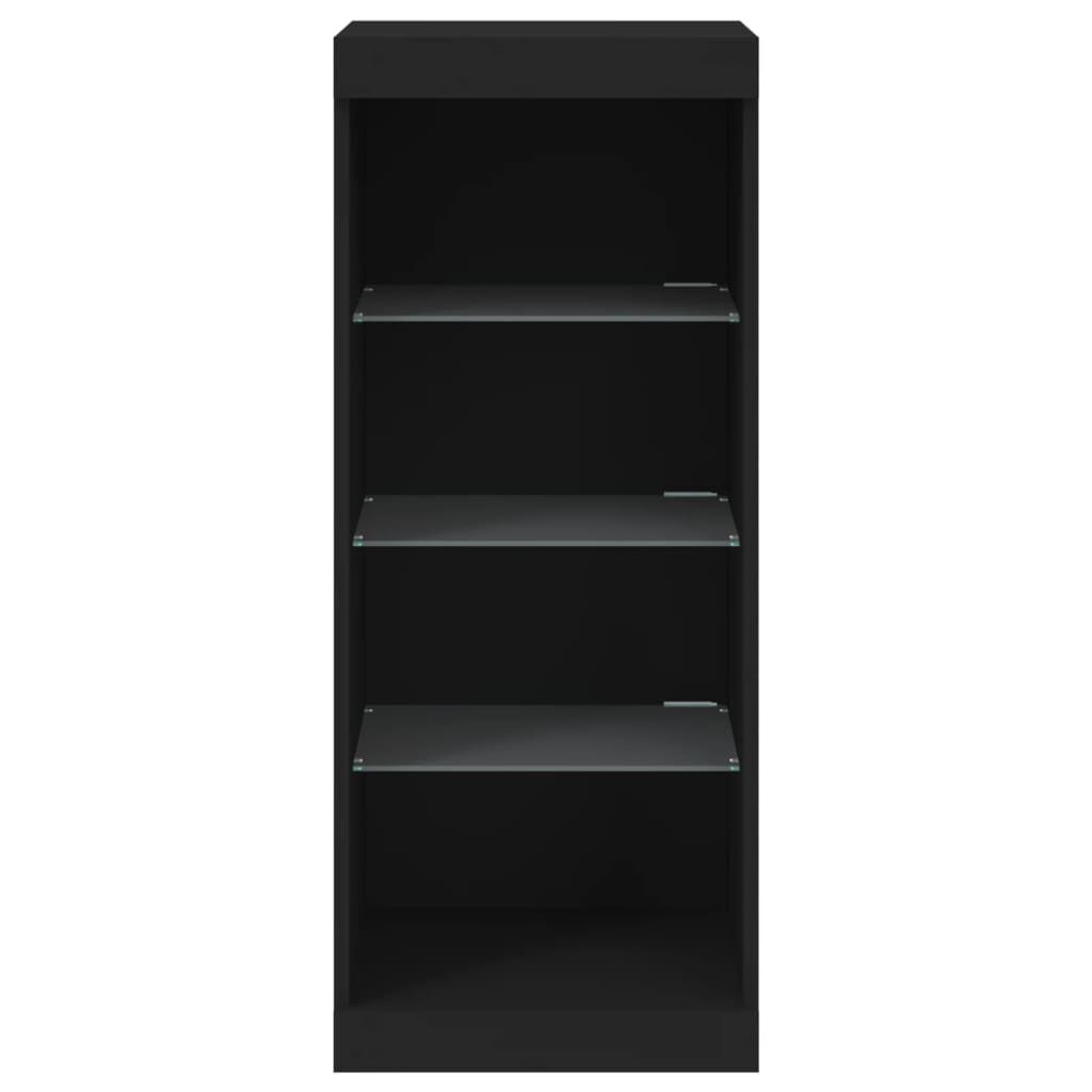 Sideboard with LED Lights Black 41x37x100 cm Price